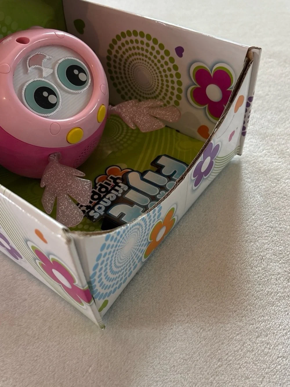 Y2K Vintage Fijit Friends Yippits Figure Pink Patter NWT